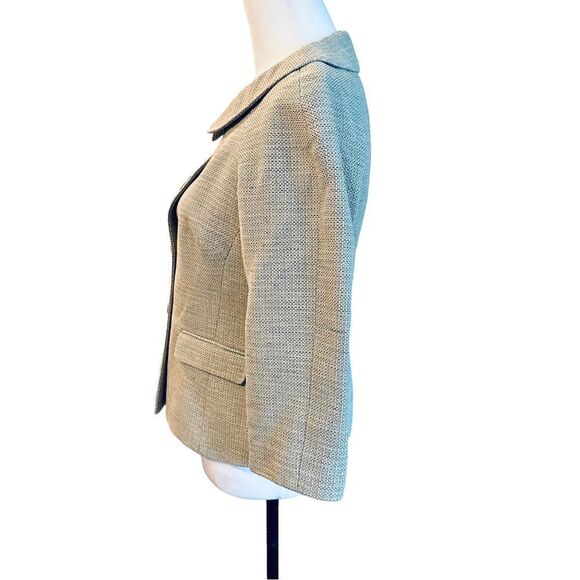 Badgley Mischka Tan  Metallic Jacket Sz 6 - Picture 8 of 11